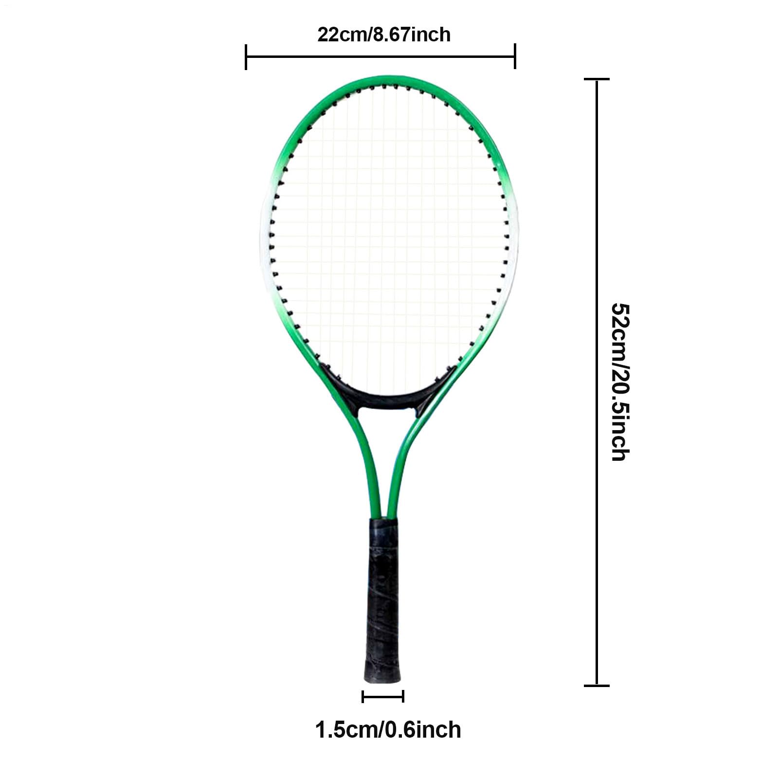 Set Racchette da Tennis e Palline, 21 Pollici Racchetta da Tennis per Bambini Principiante, Kit Allenamento Tenni-s Bambino Adolescente