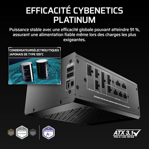 Corsair ATX 80+ Platinum HX1200i SHIFT - vue 8