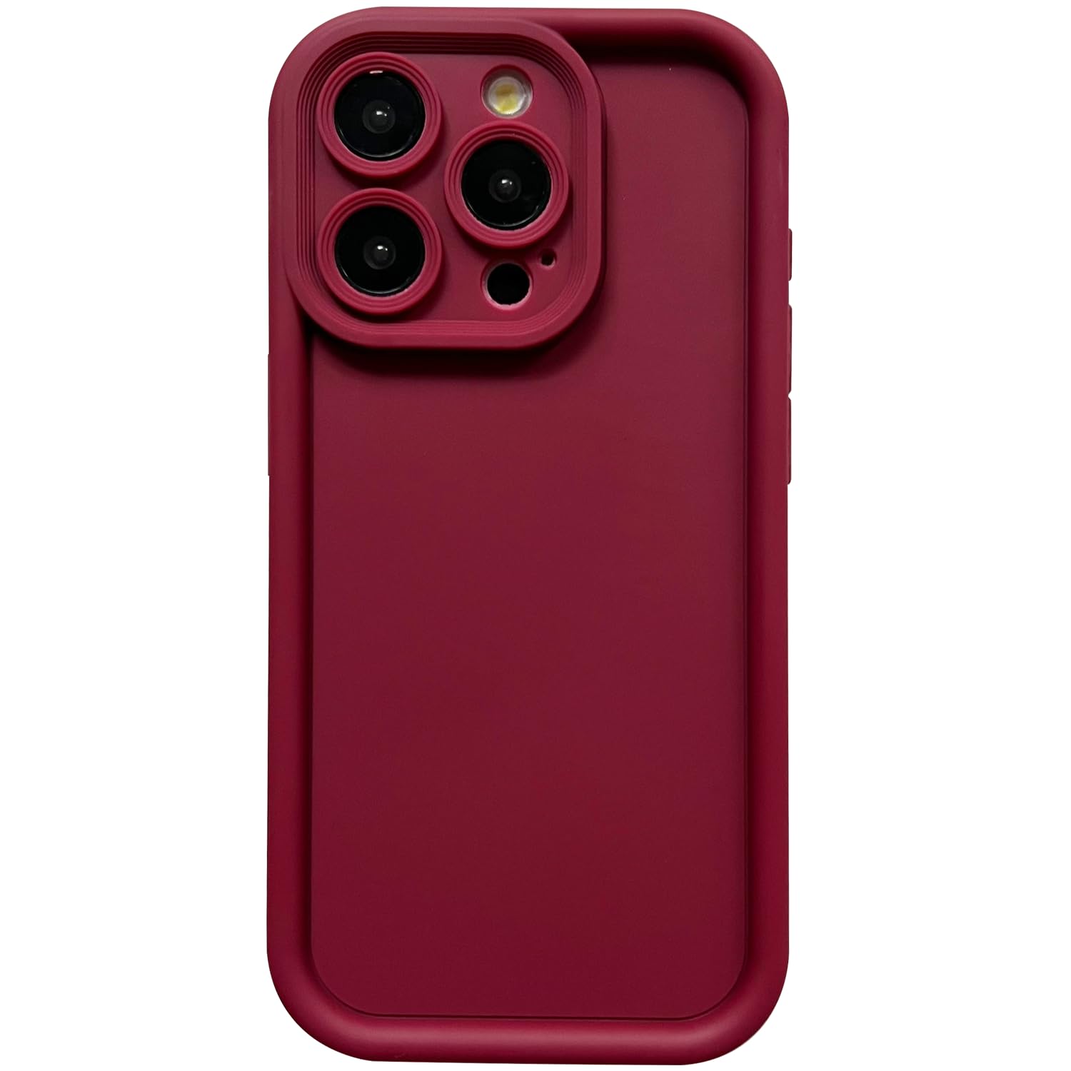 Puxicu Slim Case for iPhone 13 Pro, Enhanced Camera Protection, Shockproof Skin-Friendly Touch Soft Case Cover for iPhone 13 Pro Phone 6.1 inch, Wine