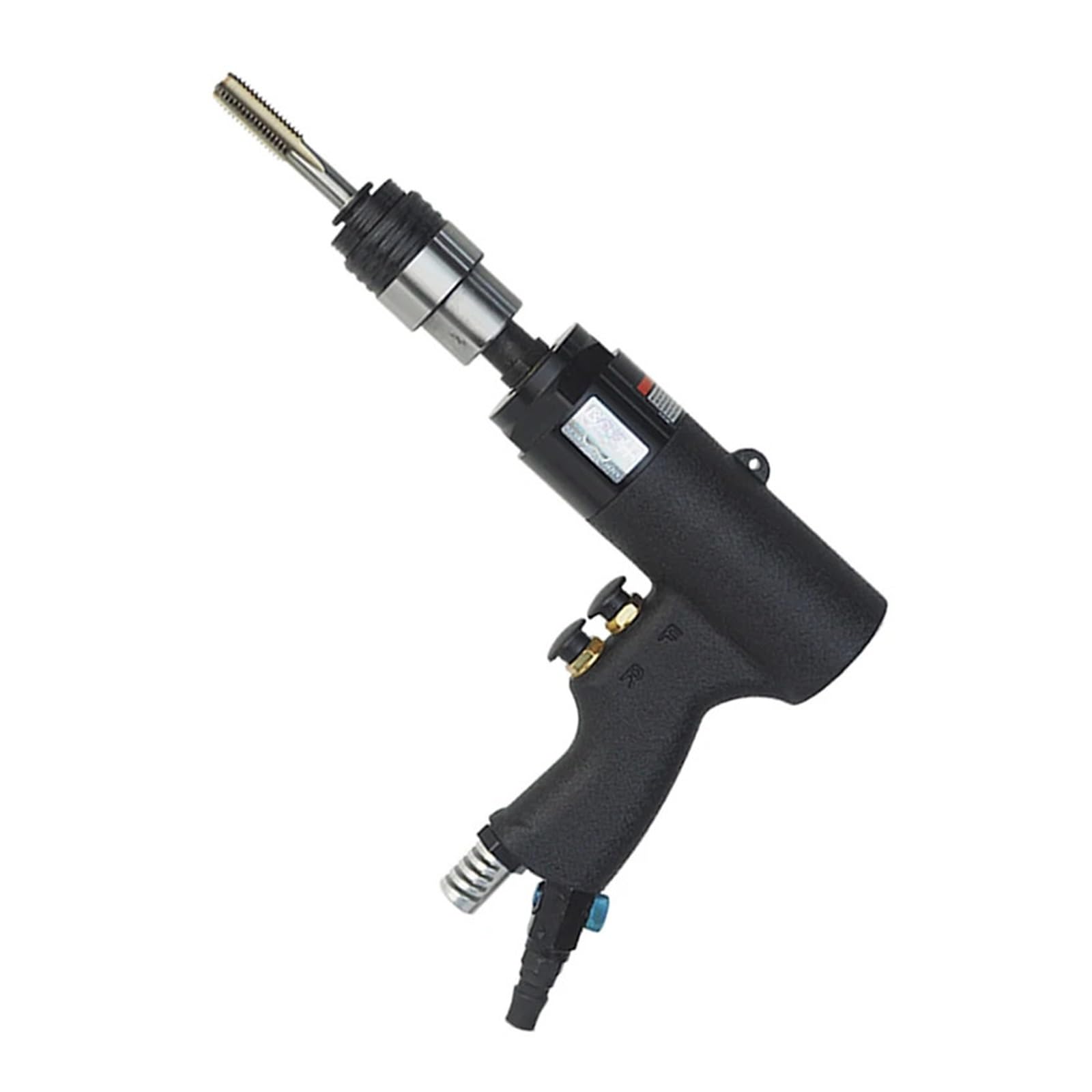 Yhdizsupo Black Pneumatic Tapping Machine, Tapping Machine Gun Type Pneumatic Power Thread Machine M3-M12 Tap Drilling Machine(Low Speed)
