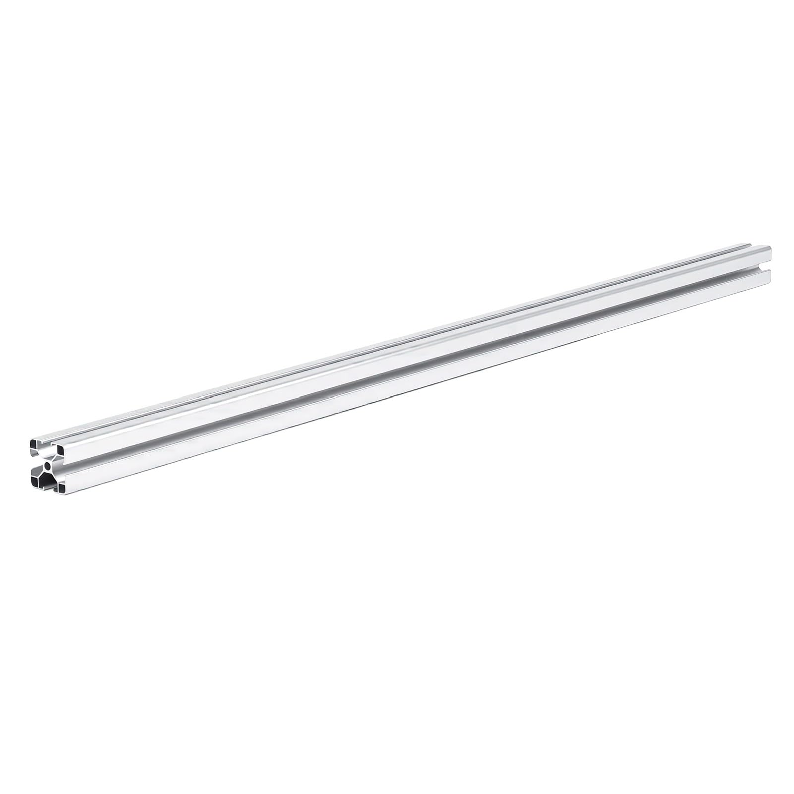 Marco de Perfil de Aluminio 4040, Diseño Ligero Blanco Plateado con Ranura en T para Maquinaria Industrial, Espesor de 1,5 Mm