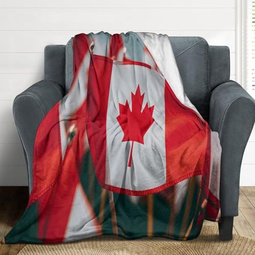 Couverture flanelle Canada pour cocooning canapé et nuits fraîches