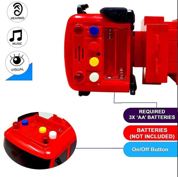 Image of Unbreakable Excavator Construction Truck with Light & Sound Friction Powered Elevator Crane for Kids Boys Girls Pull Back Vehicles Engineering Toys Truck (Multicolor)