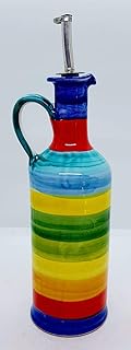 Oliera da tavola Linea Policromo Handmade Le Ceramiche del Castello Made in Italy Dimensioni 20 H x 8 L cm.