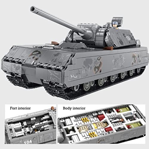 LTWAAXP Technik Modell Bausteine, Bausteine Panzer Bausatz 2127 Teile Modellbausatz Konstruktionsspielzeug… – Bild 5