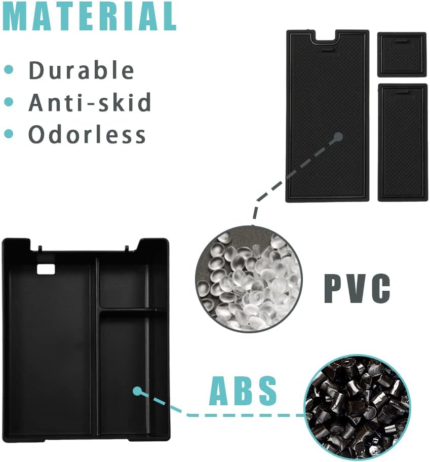 BestEvMod Console Organizer for 2022-2026 Rivian R1T/R1S (W/O Coin, Black) image 3