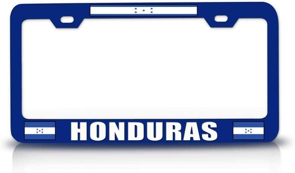 Honduras Flag Metal Car SUV Truck License Plate Frame Bu h33