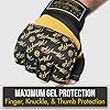 MoneyFyte-Precision-Striking-Quick-Gel-Hand-Wraps-for-Punching-Under-Boxing-Gloves--Wrist-Knuckle-Hand-Support-for-Men-Women-Kids-Youth--for-Boxing-MMA-Muay-Thai-Kickboxing-Training Quick Gel Boxing Wraps Under Boxing Gloves - Kickboxing MMA Muay Thai - Fist, Knuckle, Wrist Wrap Protection Inner Glove Hand Wraps - Men Women Kids - MoneyFyte (Black/Gold, S/M)