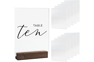 DIY-Ready Frosted Acrylic Table Signs: Unleash Your Creativity