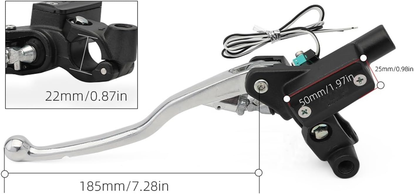 Motorcycle Hydraulic Master Cylinder Clutch Lever Fit for Husqvarna 701 Enduro701 Supermoto701 Svartpilen Handle Lever Accessories(Black)