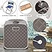 Giantex Portable Steam Sauna Spa 2L Folding Private Sauna Tent W/Chair Foot, Massage Roller, Absorbent Pad,9 Adjustable Temperature Levels for Stress Fatigue 33 x 33x 42 Inch (Gray)