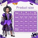 Zoom IMG-1 fftanxs vestito strega halloween bambina Zoom IMG-1 fftanxs vestito strega halloween bambina