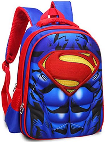 Boy's Cool Cartoon 3D Marvel Superman Heroes School Backpack Rucksack