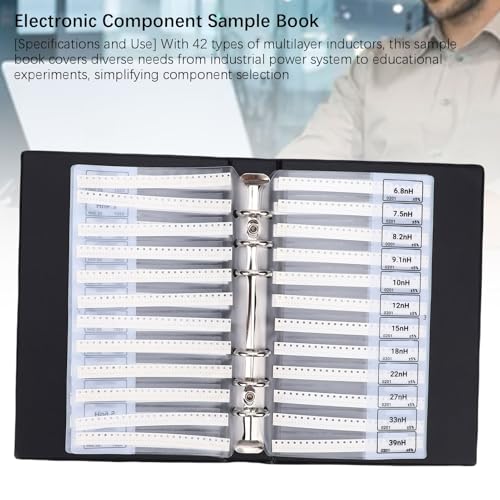 Libro de inductores SMD 0201 para clases de electrónica y talleres 6