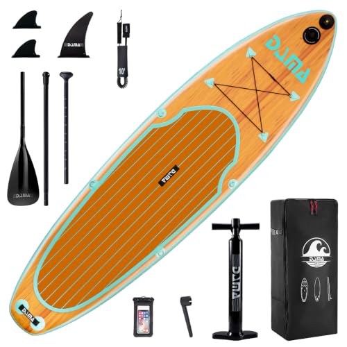 DAMA 11'×33'×6' Inflatable Stand Up Paddle Board with Premium Non-Slip Deck,Travel Backpack, Adjustable Paddle, Pump, Camera Mount, Leash for Adult Ultra-Light Surfing ISUP