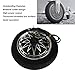 Brilluxa 12 inch Electric Scooter Hub Motor Wheel, 48V 72V 1000W 5000W Brushless DC Vacuum Tire Hub Motor for Electric Motorcycle Scooter