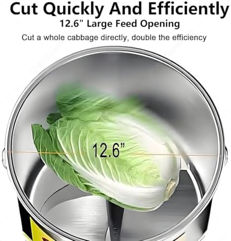 Heavy-Duty Stainless Steel Commercial Vegetable Slicer & Shredder - High Efficiency 1000W Cutter for Poultry & Animal Feed Processing