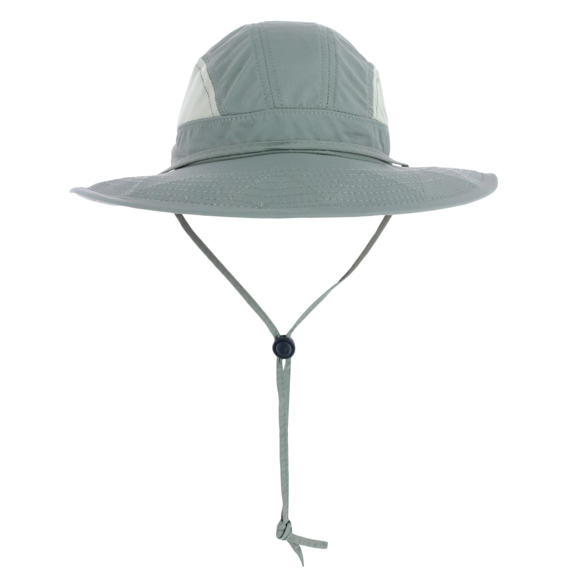 Floatable Large Brim Boonie Hat with Adjustable Chin Cord, Large, Fossil