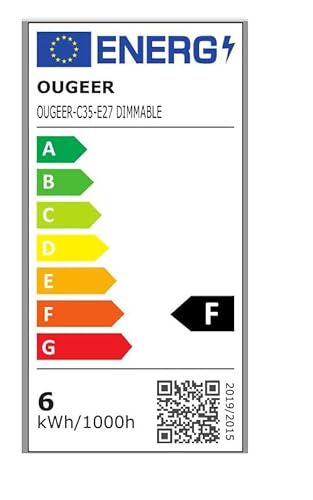 OUGEER 10 Pezzi Lampadine a LED Filamento Candela