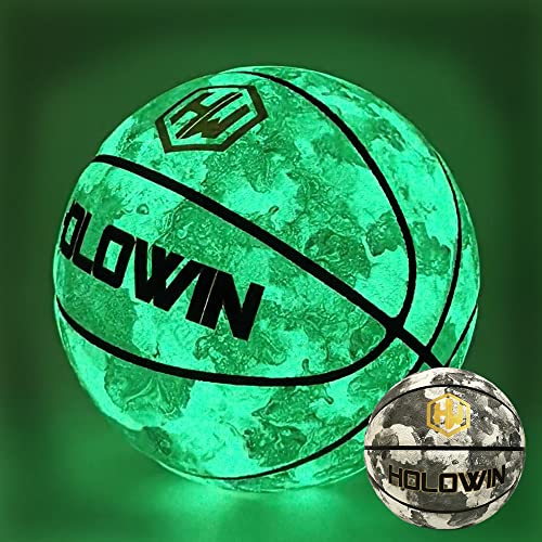 HW HOLOWIN Glow Holographic Basketball Size 7