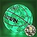 HW HOLOWIN Glow in The Dark Basketball, Light Up Basketball, Luminous Basket Ball for Night Game , Basketball Gifts Girls Light Up Balls for Mens(Gray, Size 7)