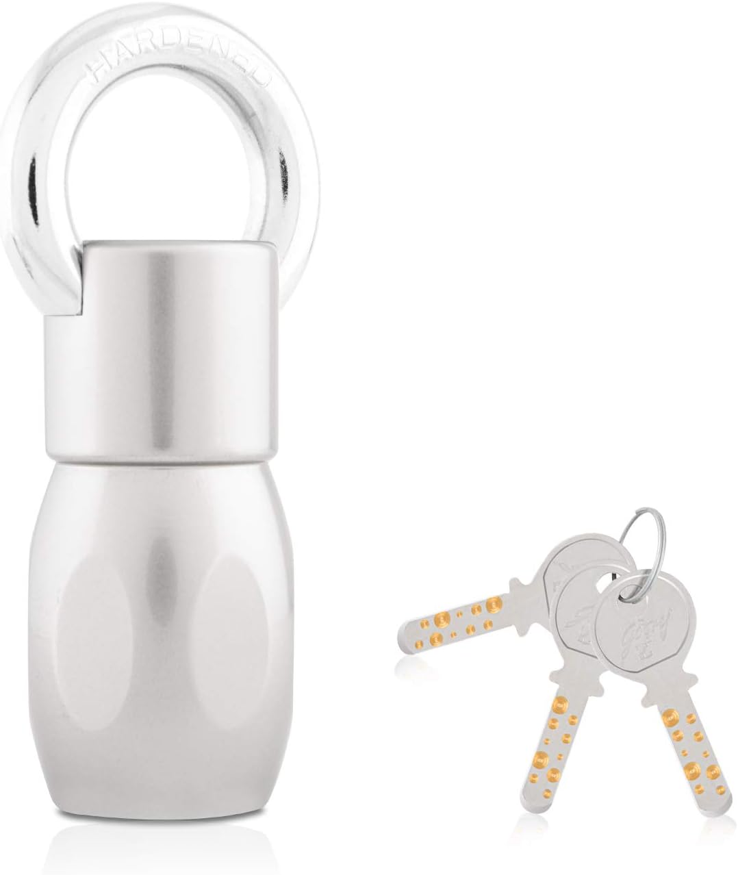 Godrej Locks I Ultra Scorpio Padlock I 3 Keys I for Main Door I Gate Lock I Tool Box, Shutters, Shops & Offices I Strong Hardened Corrosion Resistant Shackle I Nickel Finish