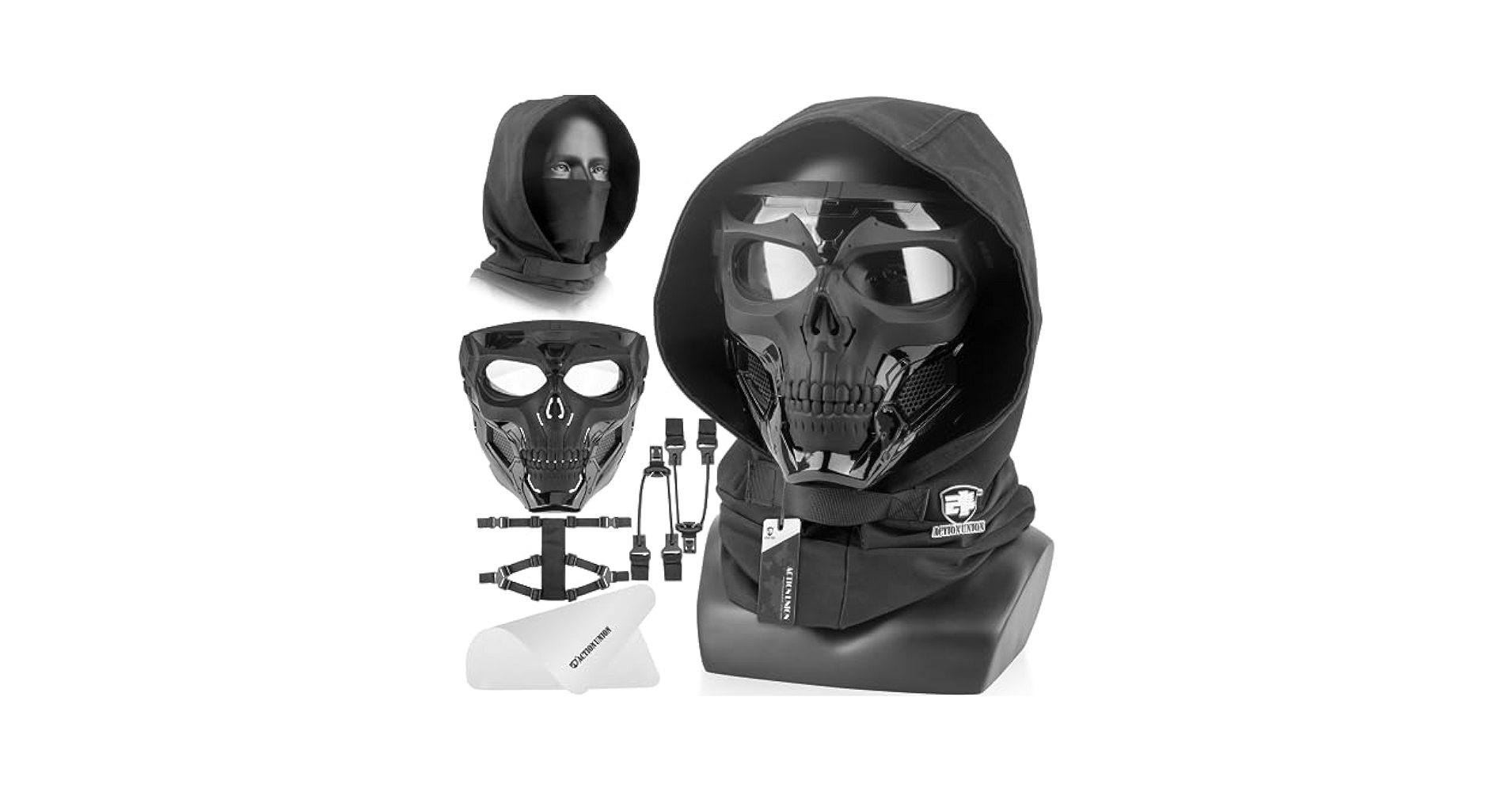 Amazon.com : ACTIONUNION Airsoft Mask Full Face Skull
