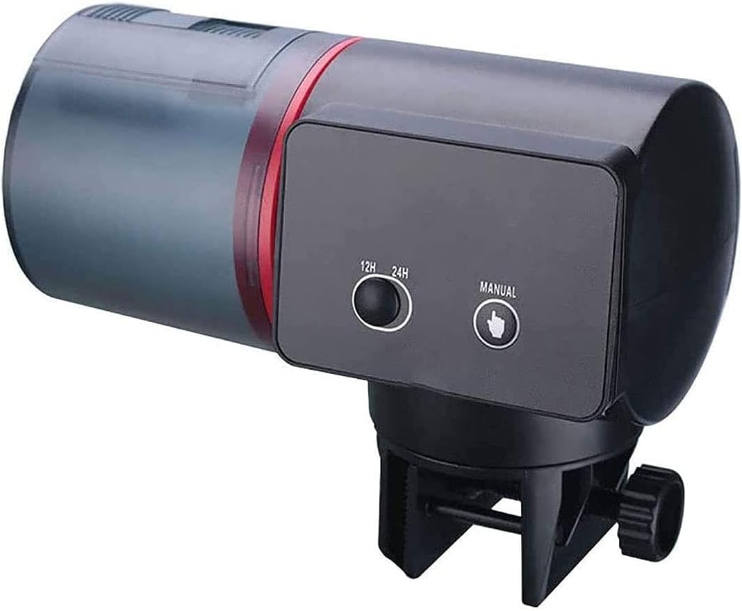 Liusj JUnst Fish Feeder Automatic Fish Feeder, Fish Feeder Fish Food Vacation Feeder,Aquarium Auto Fish Feeder Food Timer Dispenser for Aquarium or Fish Tank
