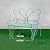 LYUCAYHQ Garden Bench, Park Bench with Sturdy Iron Metal Frame, Pretty Butterfly Patio Bench Front Porch Bench for Porch, Lawn, Garden, Yard 45 Inches(White)