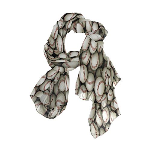 Use4 Fashion Baseball Ball Sport Chiffon Long Scarf Shawl Wrap
