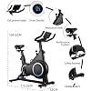 FASTGO Digital Display Application Assisted Magnetic Spin Bike 6kg Flywheel Exercise Fitness Bike