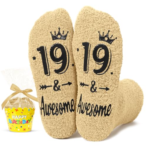 HAPPYPOP 19th Birthday Gift Ideas Socks - 19th Birthday Presents