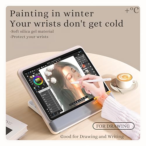 Image of SUNCHHAYA Tablet Stand for iPad, Book Reading, Writing, Painting - Laptop Stand for Desk With Angle-Height Adjustable Soft Squeegee Wrist Pad Design (IPAD STAND)