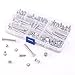 Hilitchi 60-Set M5 x 5/10 / 15/25 / 35/45 Phillips Chicago Screw Binding Screws Posts Assortment Kit for Scrapbook Photo Albums Binding and Leather Saddles Purses Belt Repair