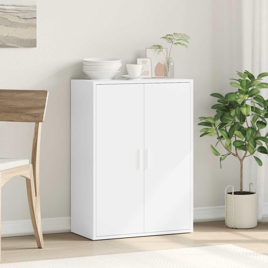 Aparador blanco 60 x 31 x 84 cm de material de madera con diseño moderno, cómoda robusta con capacidad de carga de 90 kg, armario para pasillo y dormitorio para salón, pasillo