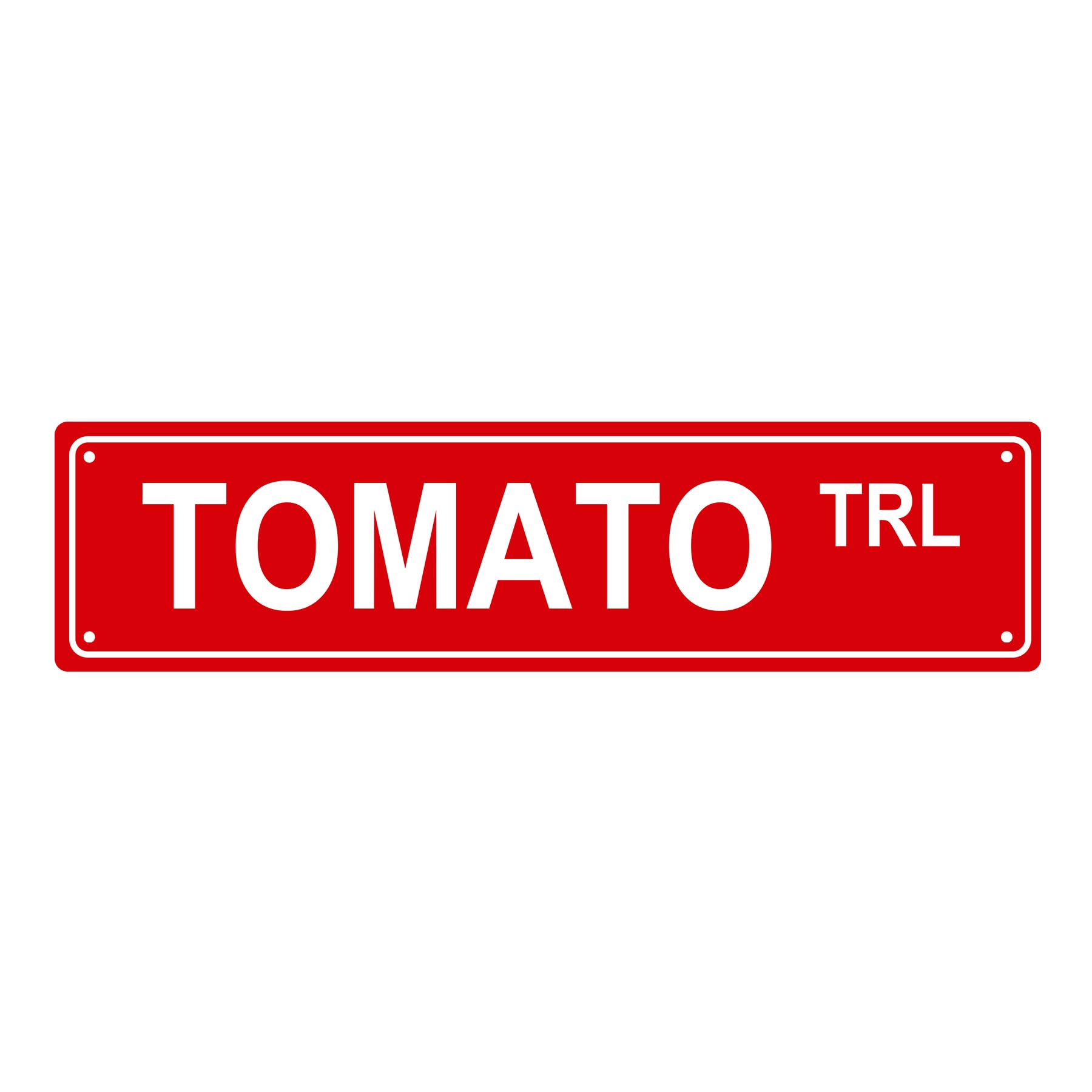 Tomato Trl Eating Metal Tin Street Sign Bar Cafe Garage Cave Home Room Wall Bathroom Farmhouse Garden Porch Patio Decor,4x16 Inch