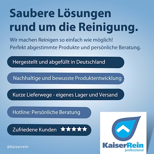 Foto von KaiserRein Intensivreiniger Küchenreiniger - Profi Fettlöser Spray 1L - Entfernt effektiv Fett und hartnäckige Verschmutzungen in der Küche, Gastronomie, Grill, Oberflächen