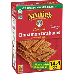 Annie’s Organic Graham Crackers, Cinnamon, Made With Whole Grain, 14.4 oz