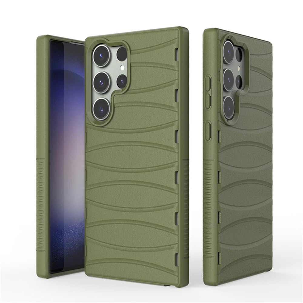 Coque silicone souple Samsung S23 Ultra protection premium vert
