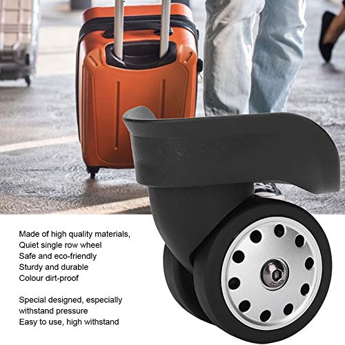 BestAlice 2Pcs Luggage Wheels Replacement, Luggage Swivel Wheels, Suitcase Wheels for Luggage, A88 Black Luggage Multihole Wheel Universal Suitcase Replacement Outdoor Supplies3
