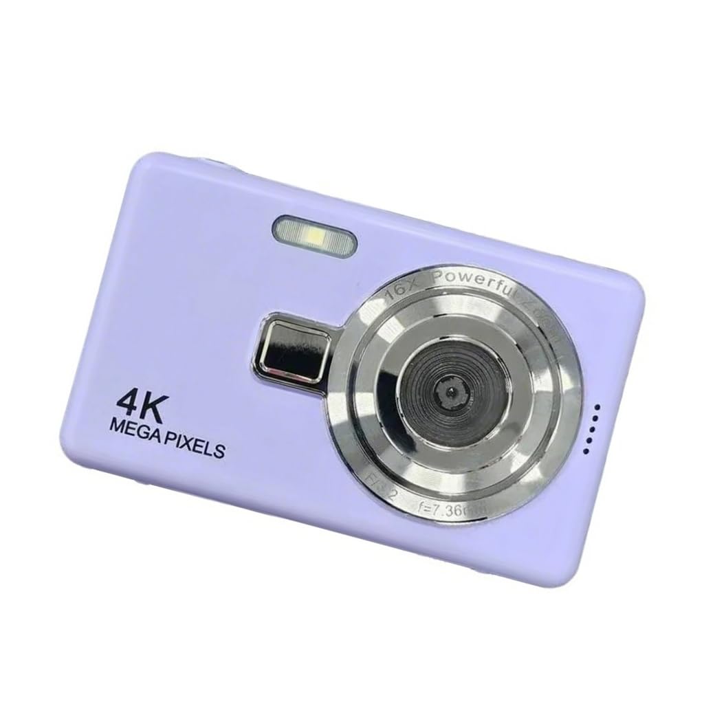 Elnwnnkc Digital Camera Card Cameras with 96MP 1080P Resolution Clearly Autofocused Vlog Camera for Artistic