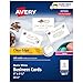 Avery Printable Business Cards, Laser Printers, 400 Cards, 2 x 3.5, Clean Edge (5877), White