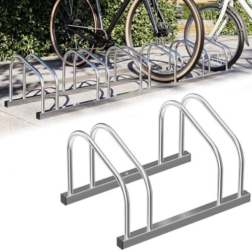 BAKAJI Rastrelliera per Biciclette da Pavimento o Parete Stand Parcheggio