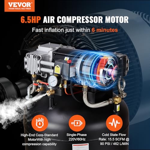 VEVOR 80 Gallon Oil-Free Air Compressor