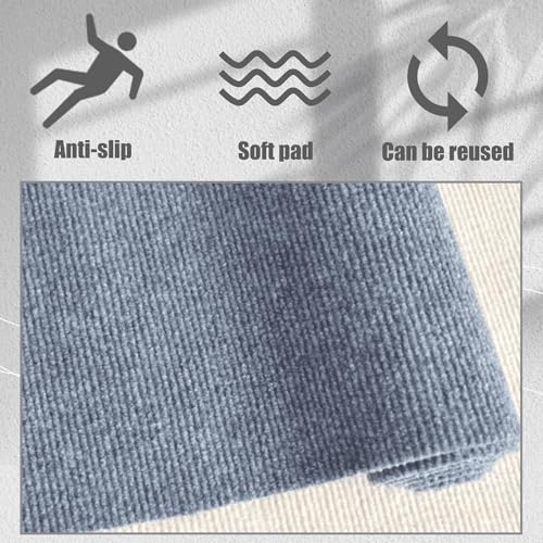 Moquette aiguilletée gris foncé 1x7,7m tapis isolant phonique - 4