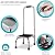 DMI Step Stool with Handle and Non Skid Rubber Platform, Lightweight and Sturdy Stool for Seniors, Adults and Children, Holds up to 300 Pounds with 9.5 Inch Step Up, 17.3"D x 12.3"W x 34"H, Chrome
