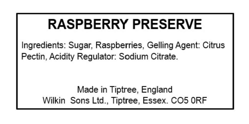 Tiptree Raspberry Preserve Portions Töpfe Packungsgröße = 72x28g