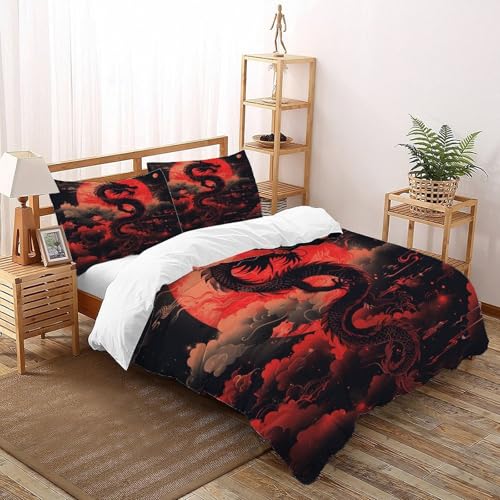 Housse de couette champignons 135x200 microfibre 2 pièces - 3