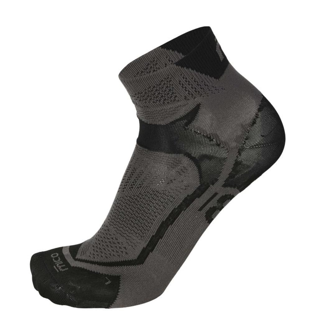 Mico Calze Running Professional, Ultraleggere Extralight Weight, In Maglia In Poliammide, 100% Made In Italy (It, Numero, 44, 46, Regular, Regular, Nero Antracite) - 4
