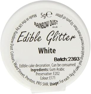 Rainbow Dust Edible Glitter White